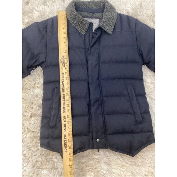 UGG Australia Small Navy Blue Trucker Quilted Puffer Coat Jacket Down Fill Warm - Picture 13 of 14